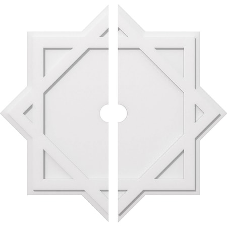Axel Architectural Grade PVC Contemporary Ceiling Medallion, Two Piece, 36OD X 3ID X 20C X 1P